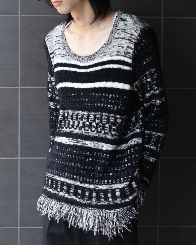 【agnes b.】Fleece high neck double zip jacket