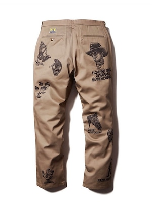 【SOFTMACHINE】ソフトマシーン SCRAWL PANTS (BEIGE) ワークパンツ