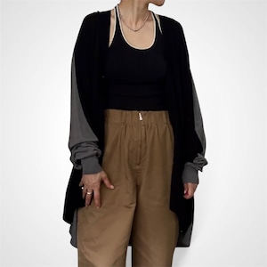 INSCRIRE Cotton 16G Over Size V neck Cardigan