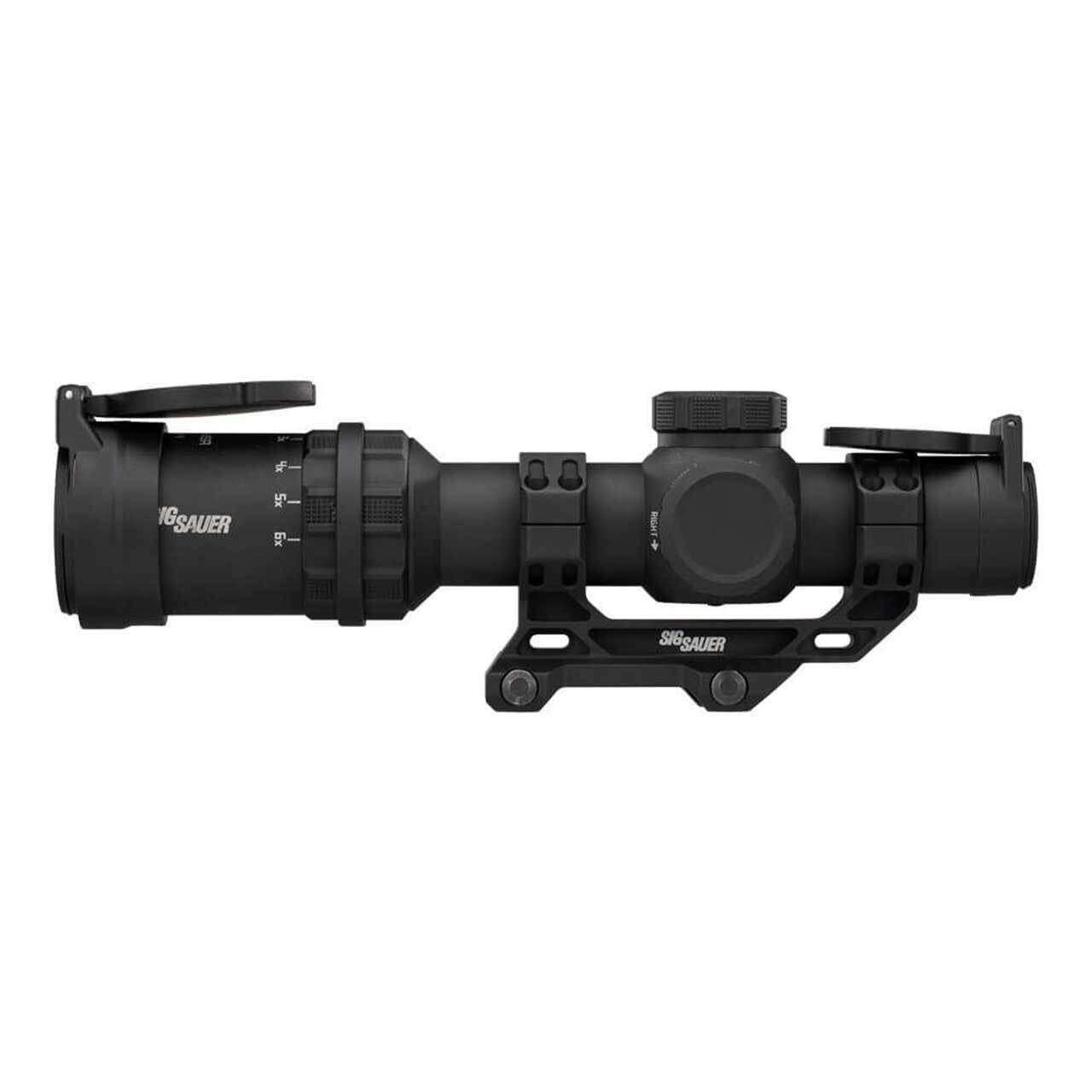 SIG SAUER TANGO-MSR コンパクトスコープ 1-6X24mm 30mmチューブ SFP BDC-6イルミネーテッドレティクル 0.5 MOA ブラック レンズキャップ/1.535 マウント付属 SOTMC61000
