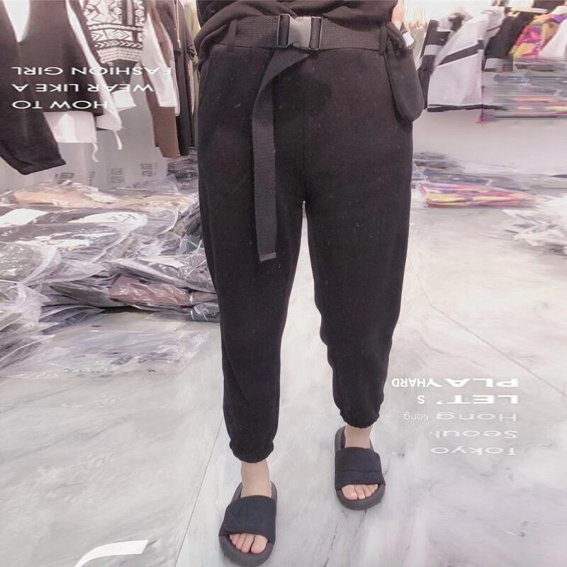 プラスサイズレディース2020秋ハイウエスト9ポイントストレートレッグパンツファットシスタースリム痩身オールマッチキャロットパンツ ミックスインファッション70087725409