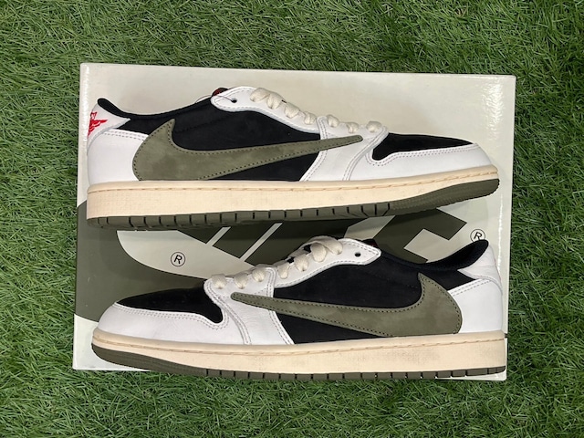 NIKE × TRAVIS SCOTT W AIR JORDAN 1 LOW OG SP MEDIUM OLIVE DZ4137-106 27cm 93743