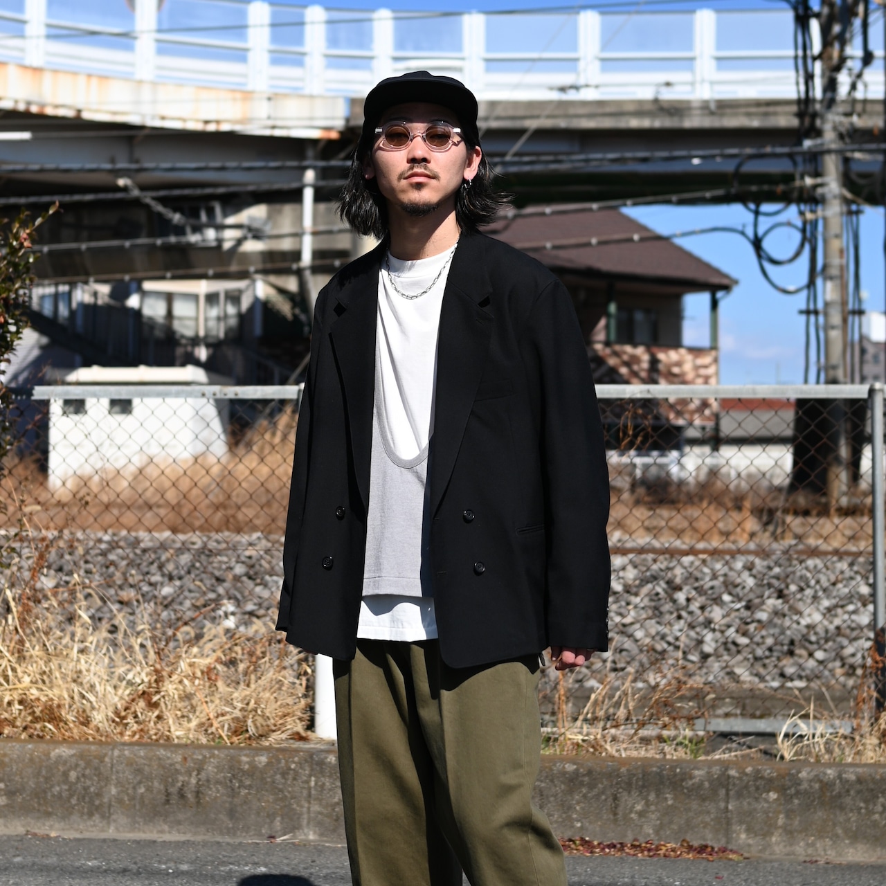 INTERIM(インテリム)ダブルジャケット、Nonnotte(ノノット)ヴァルーズコーディネート