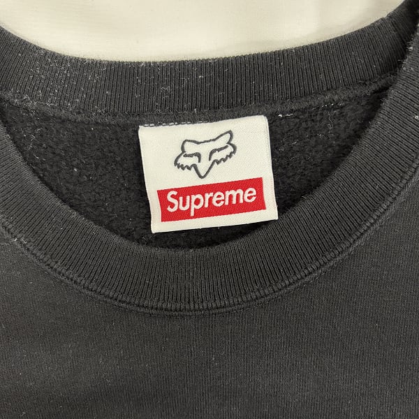 Supreme ✖️ HONDAブラック トレーナー Lサイズ SUPREME×HONDA(シュプリーム×ホンダ) 19AW Honda Fox Racing Crewneck