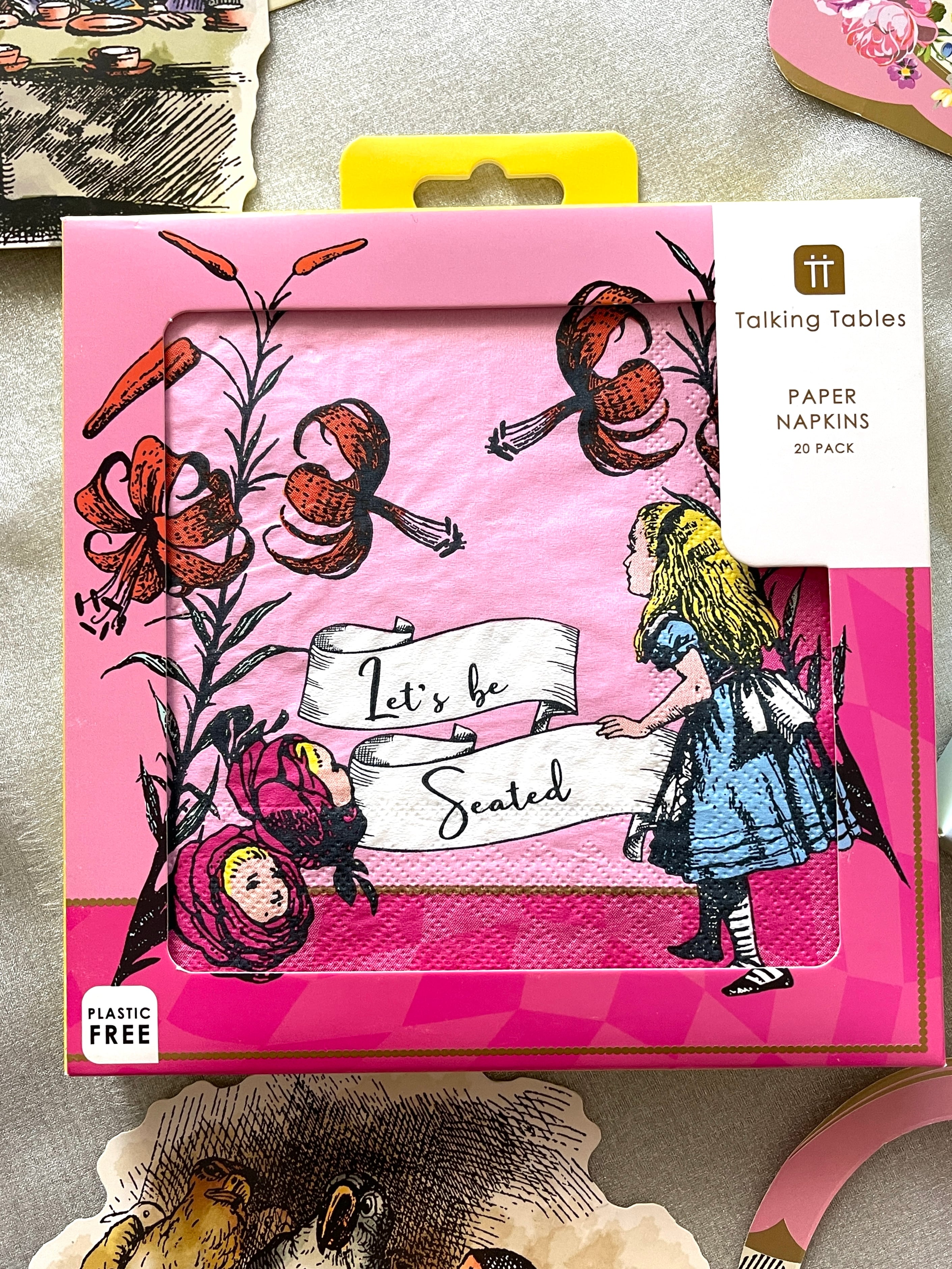 ◆新入荷◆ペーパーナプキン◆新色◆不思議の国のアリス◆Talking Tables◆ トーキングテーブル◆英国◆◆