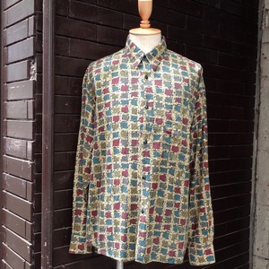 Pattern Long Sleeve Shirt  総柄 長袖 シャツ