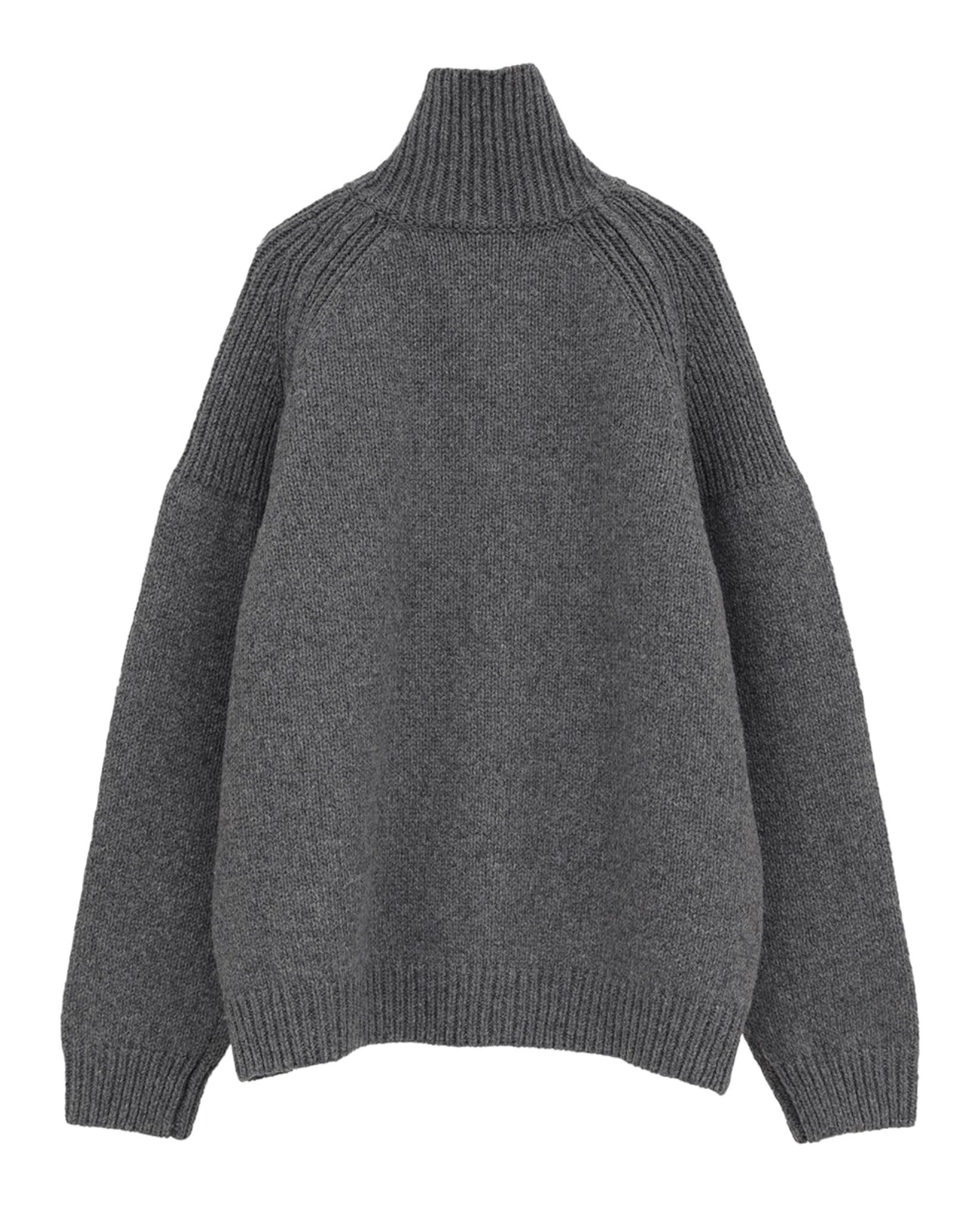 CLANE POCKET ZIP KNIT TOPS | FLICKA ASHIYA