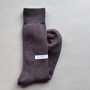 KIMURA｀｜COTTON RIB SOCKS 25-27cm Steel gray