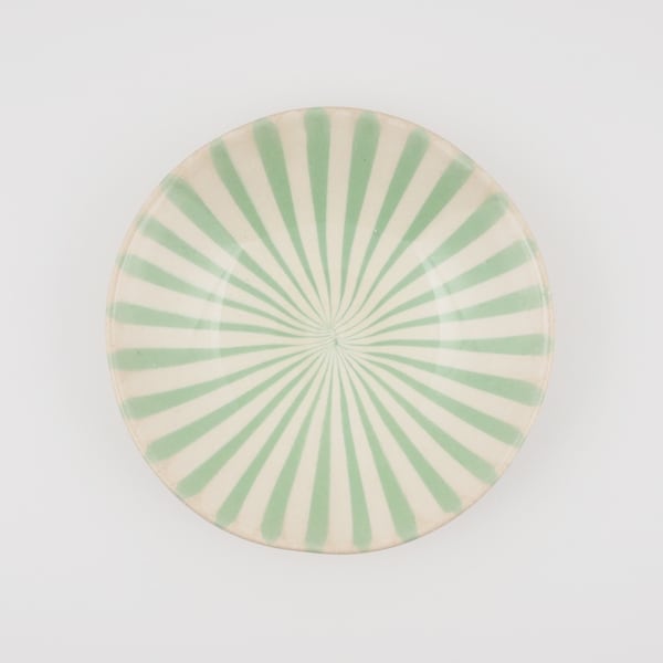 金子 司 小皿 グリーン/ホワイトB