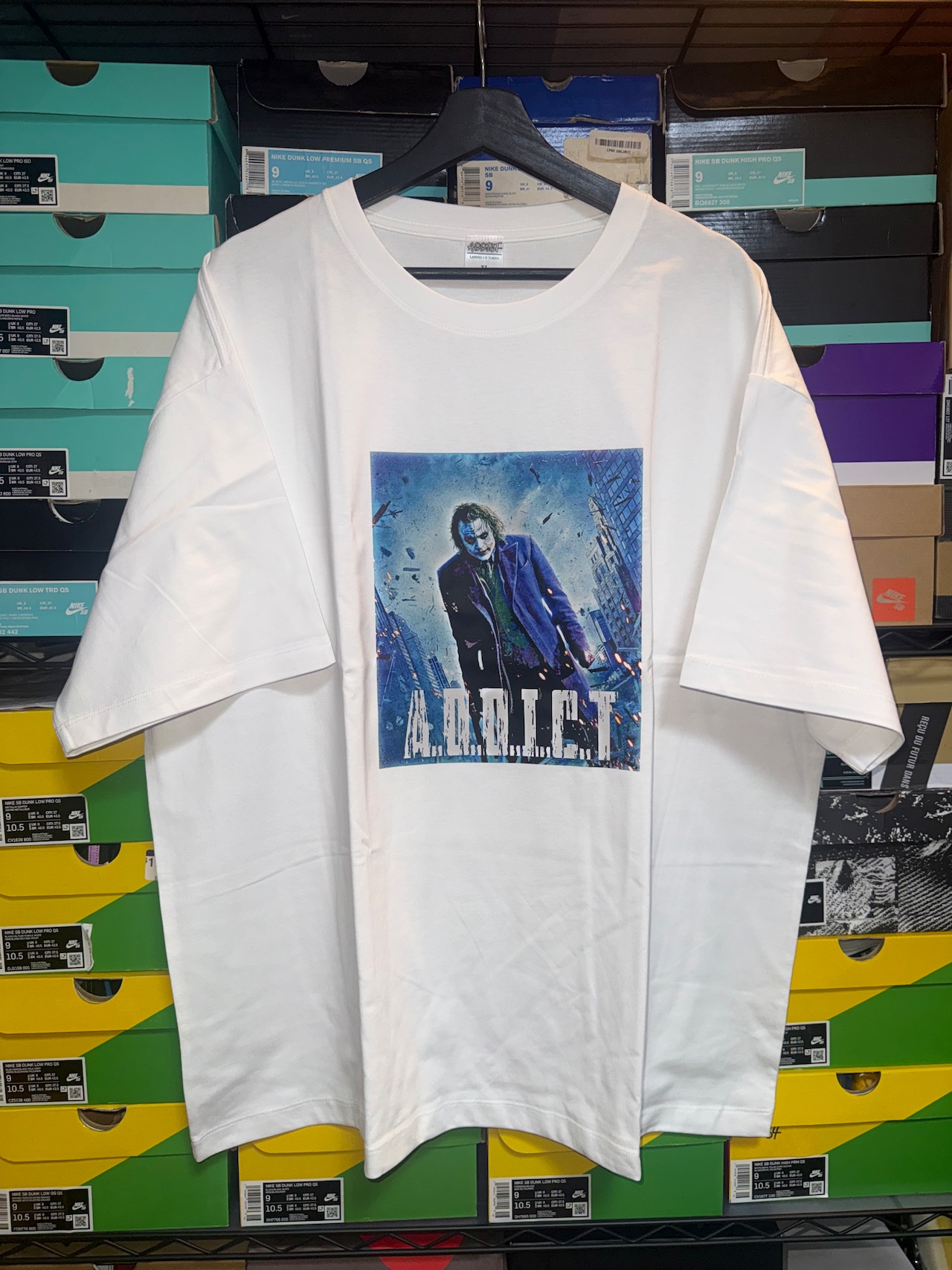 【SAMPLE】A.D.D.I.C.T Night Joker Photo Tee Tee White【XLarge】
