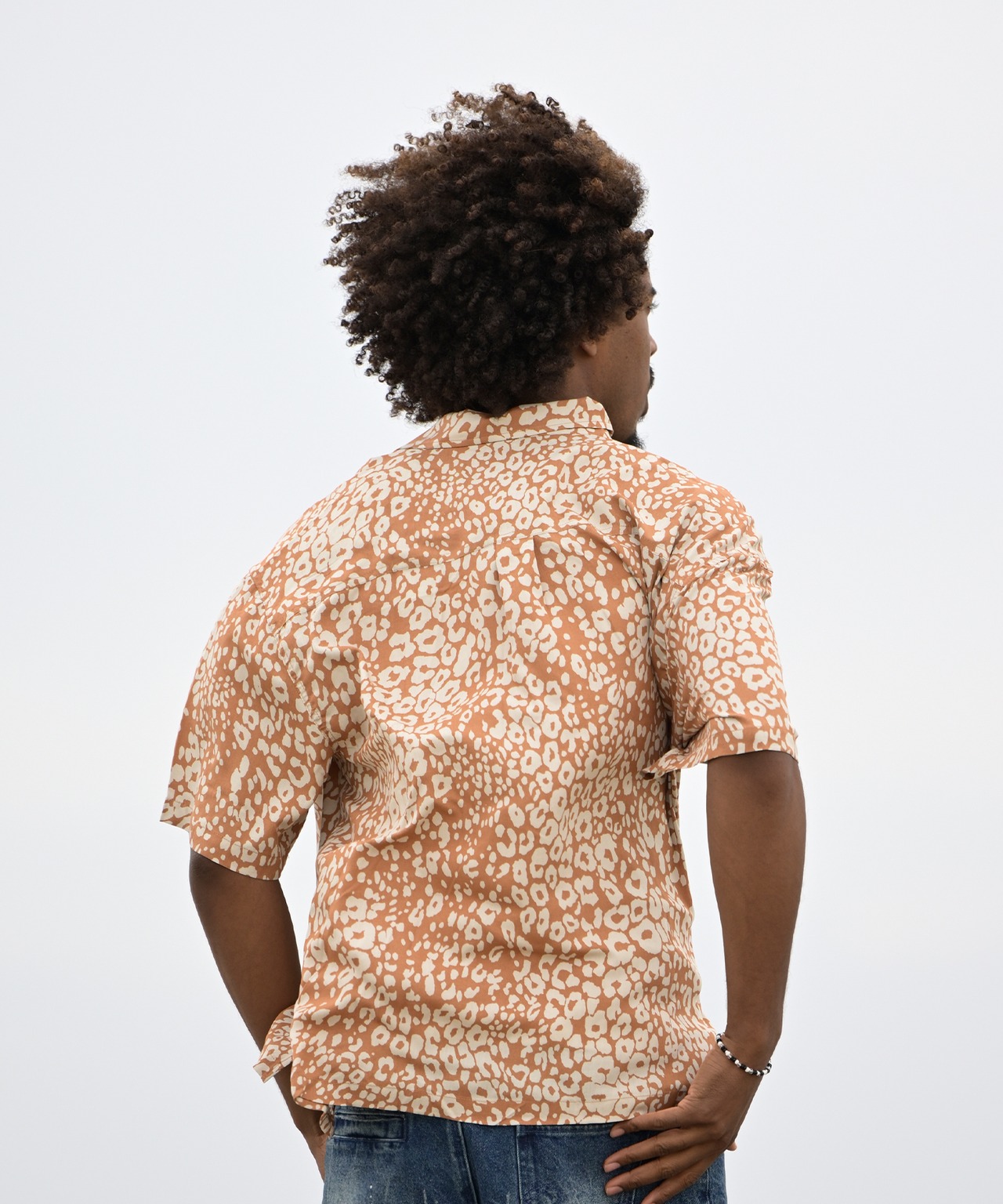 【#Re:room】Santa Fe LEOPARD PATTERN SHIRTS［RES116］