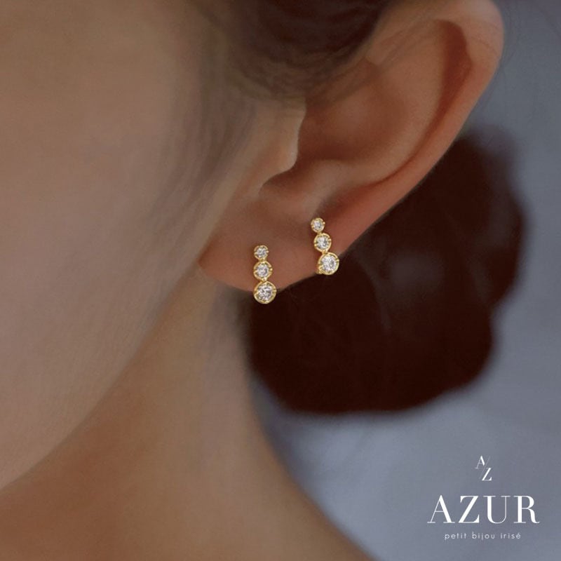 【数量限定】トリプルブリリアントピアス