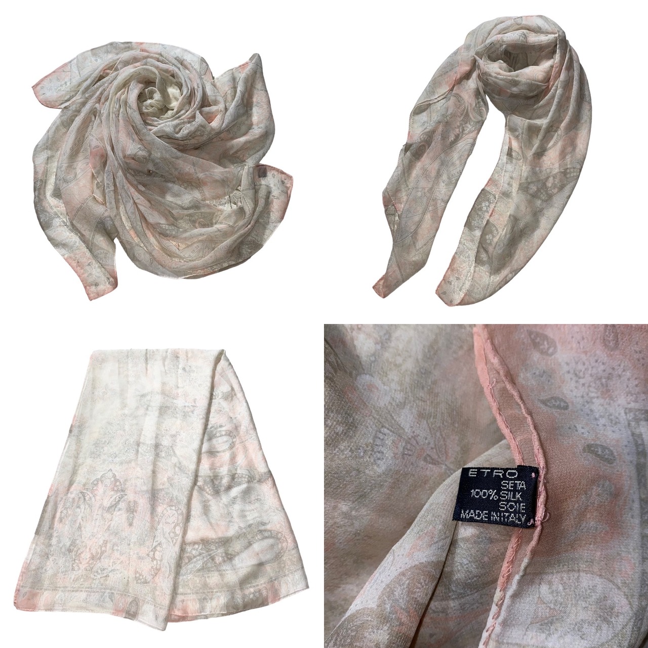 ETRO silk large scarf