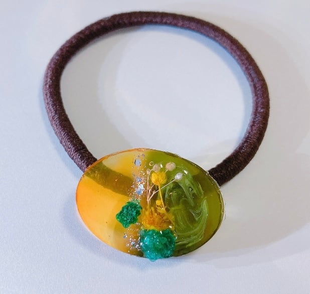 新年新作】♡愛され猫の雲レジンヘアゴム♡【金属アレルギー対応