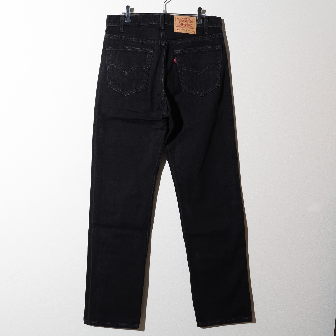 極美品 34×32 505-0260 USA 98年 サルファーブラックデニムパンツ Levi’s リーバイス 黒