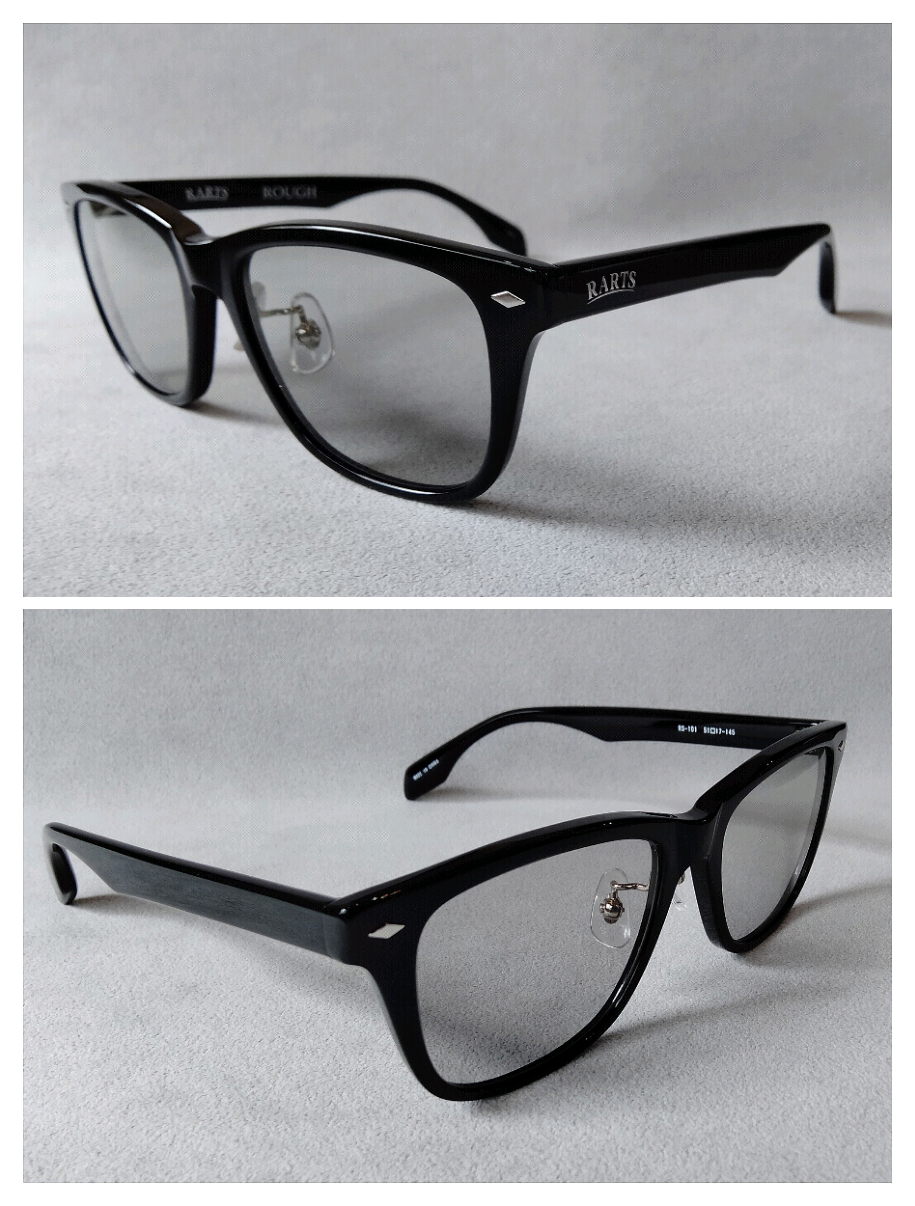 RARTS（アーツ）偏光lensサングラス「ROUGH ラフ」RS-101/3.BLACK