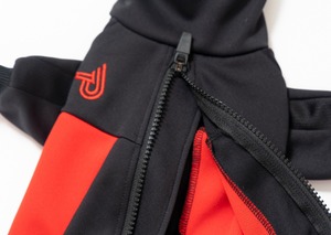 ドッグランジャージ　black × red  / イタグレ服