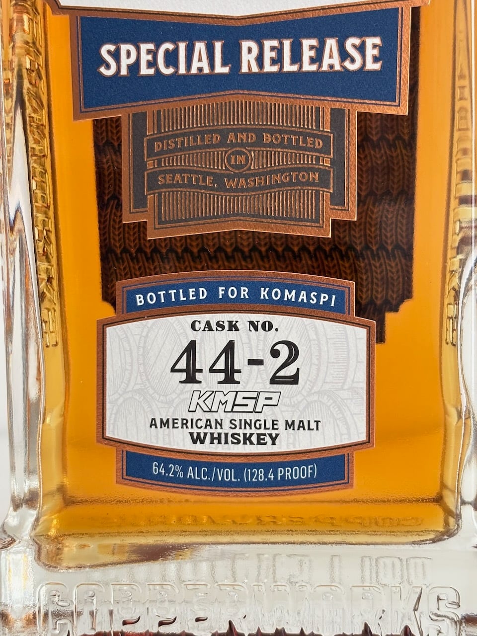 カッパーワークス 8年 シングルカスク #44-2 アメリカンシングルモルト カッパーワークス 8年 シングルカスク#44-2 64.2％ 700ml | コマスピ