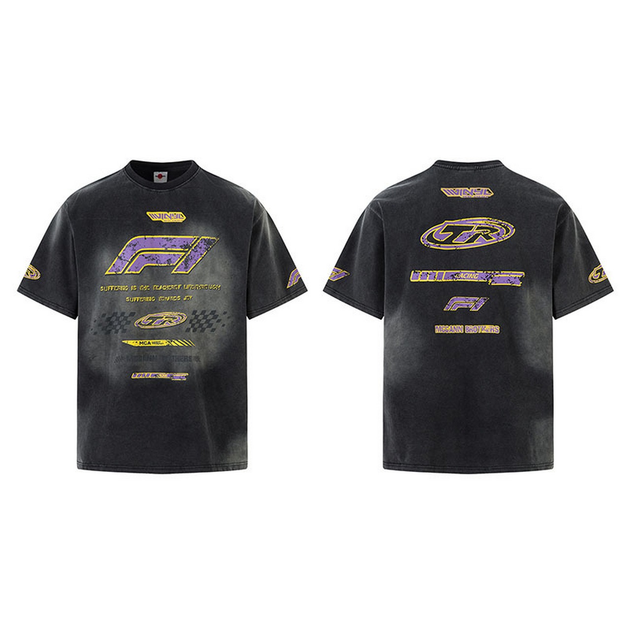 VINTAGE ストリート 汚れ加工 Tシャツ T1604