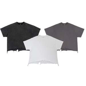 フェードダメージ ショート丈Tシャツ el1656