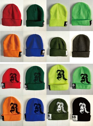 "R" BEANIE. 8 COLORS