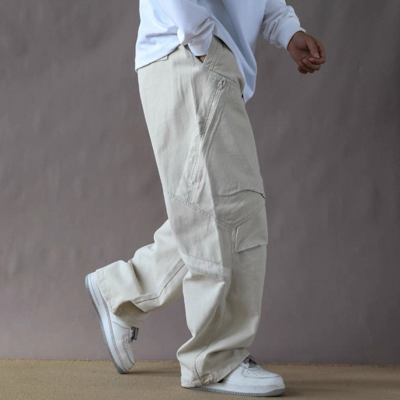 Zip detail utility cargo pants 1312 - 10