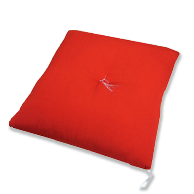 慶祝　座布団（直わた）　無地　AA（赤）65×69