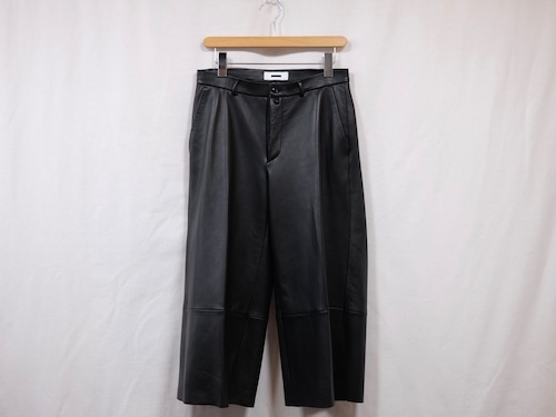 REVERBERATE” LEATHER TROUSERS BLACK”