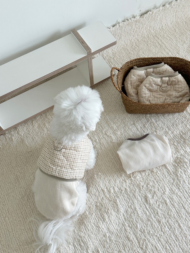 〈予約アイテム〉EYOU / キルトチェックハーネス