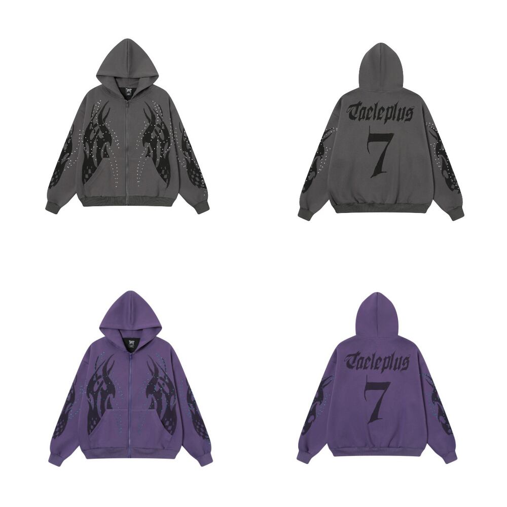 ストリート フレイム ダイヤ ジップパーカー T1890 | wshot