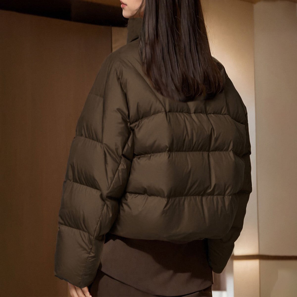 ショート丈 ダウン ジャケット 中綿 レディース 秋冬 韓国 防寒 保温 通勤 通学 きれいめ 大人 カジュアル おしゃれ ゆったり 暖かい キルティング アウター 厚手 大人可愛い 大人女子
