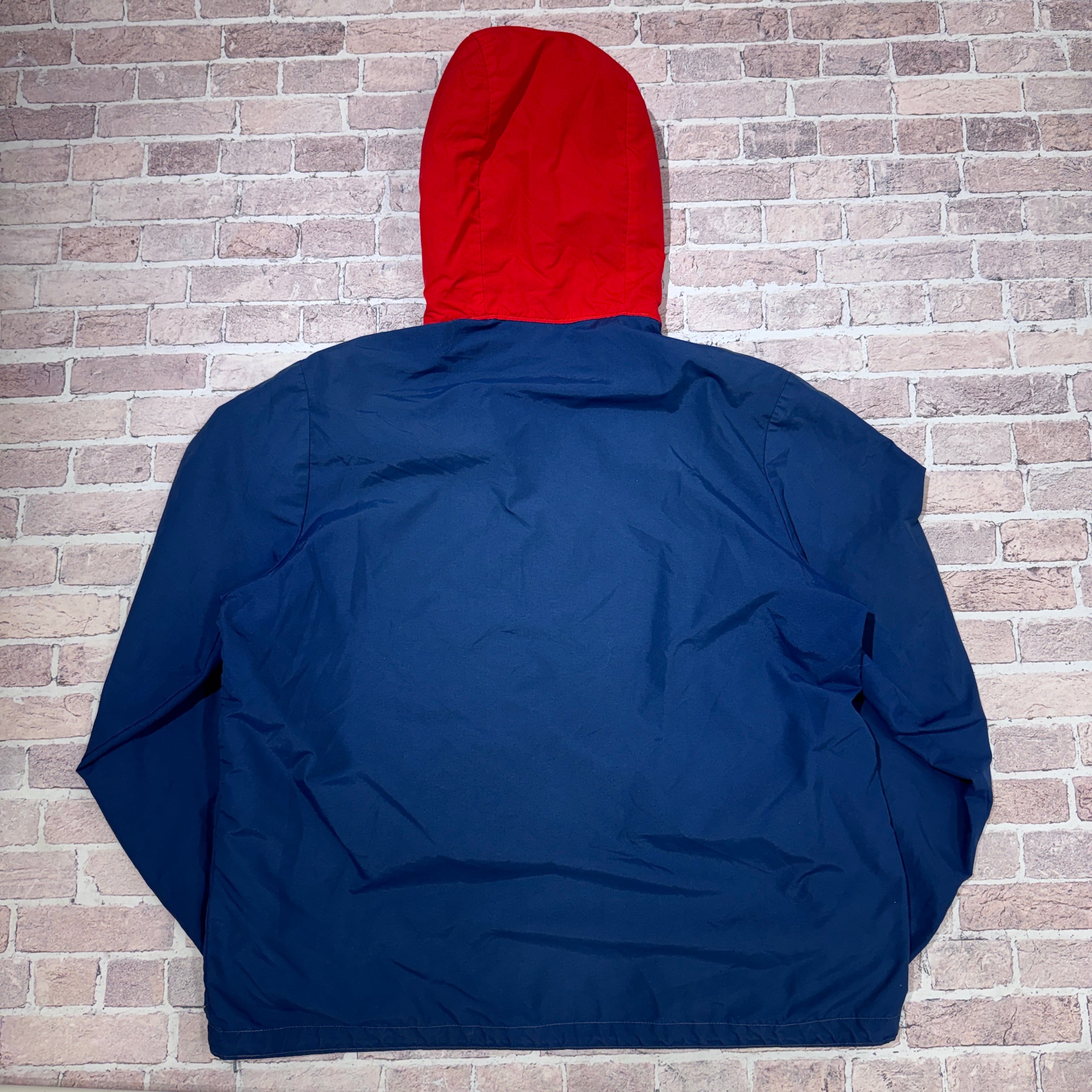 1980s NIKE H/Z NYLON JACKET NAVY/RED | safarionline