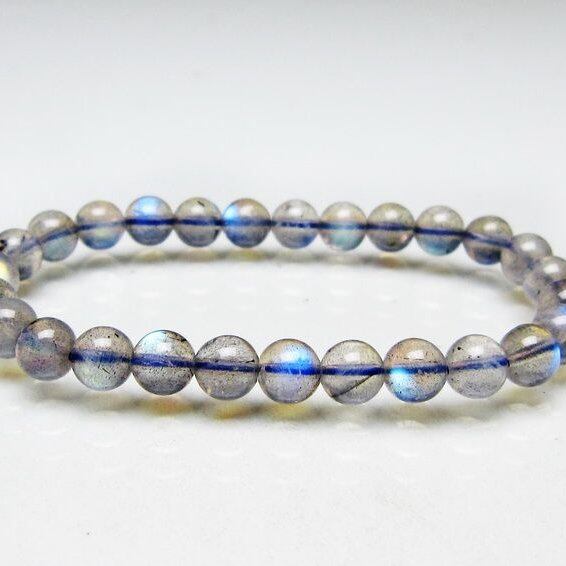 ラブラドライト ブレスレット 7mm 一点物 メール便可 [M便 1/10] 111-44825