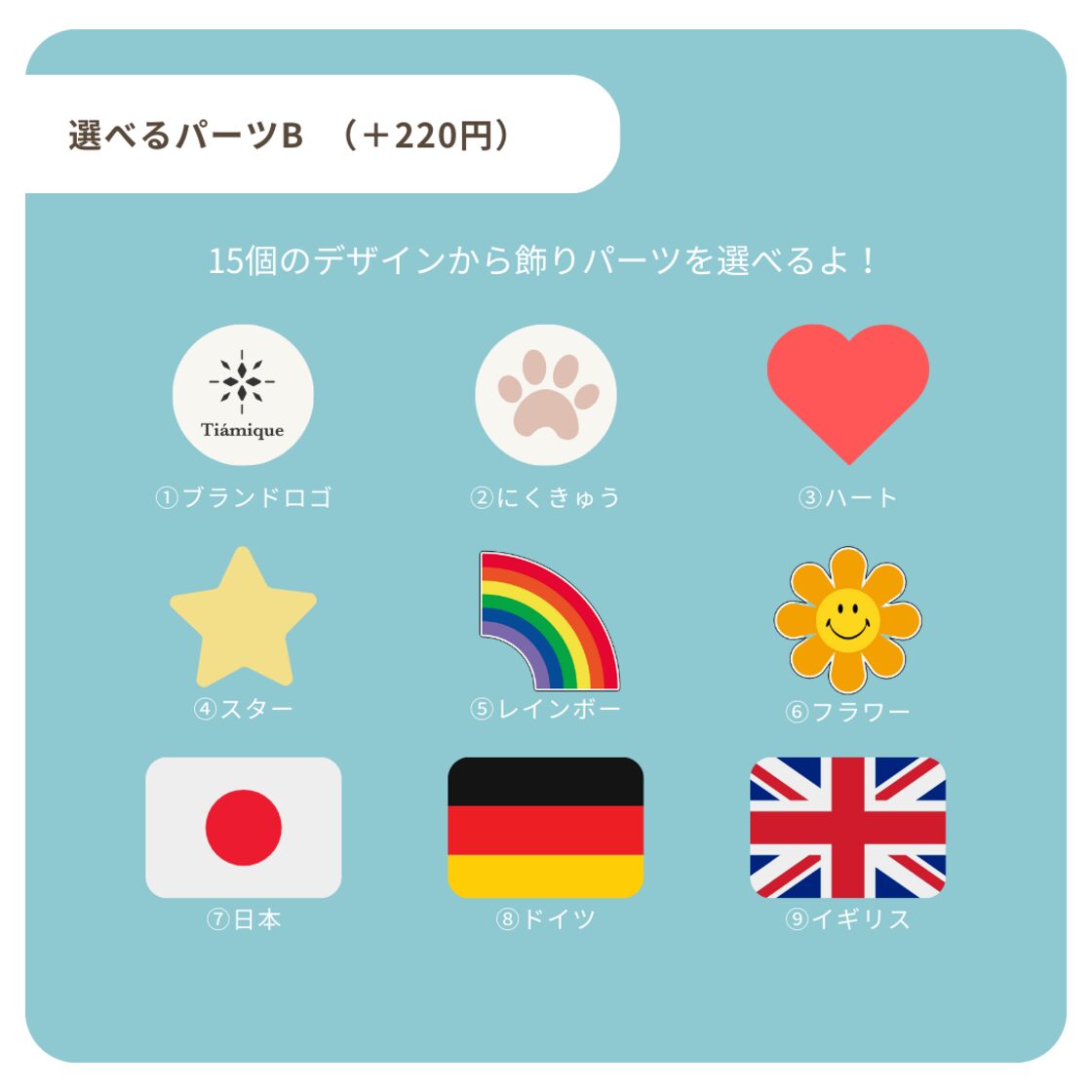 4個限定】パーツを選べるうちの子キーホルダー｜オーダーメイド｜うち
