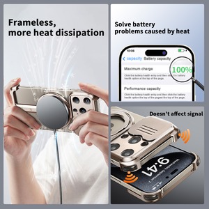 ◆iPhone 16/15/Pro/Pro Max◆  I-Shaped Aluminum Camera Cover Phone Case / I-シェイプ アルミニウム カメラ カバー スマホケース