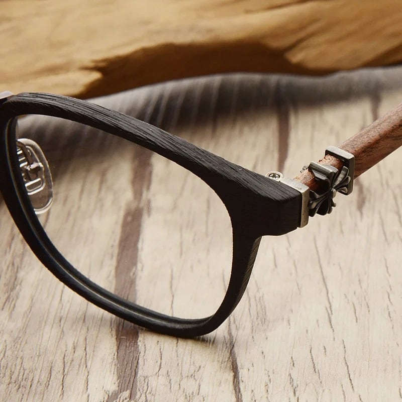 Cartier カルティエ　ウッドテンプルサングラス、眼鏡　度なし　超美品 Cartier カルティエ ウッドテンプルサングラス、眼鏡 度なし 超美品