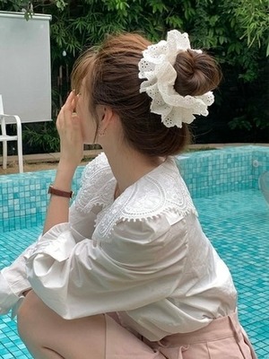 【即納商品】adorable lace chouchou