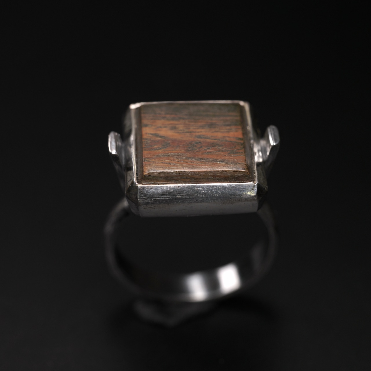 【1点もの】moku スクエアリング パロサント #13