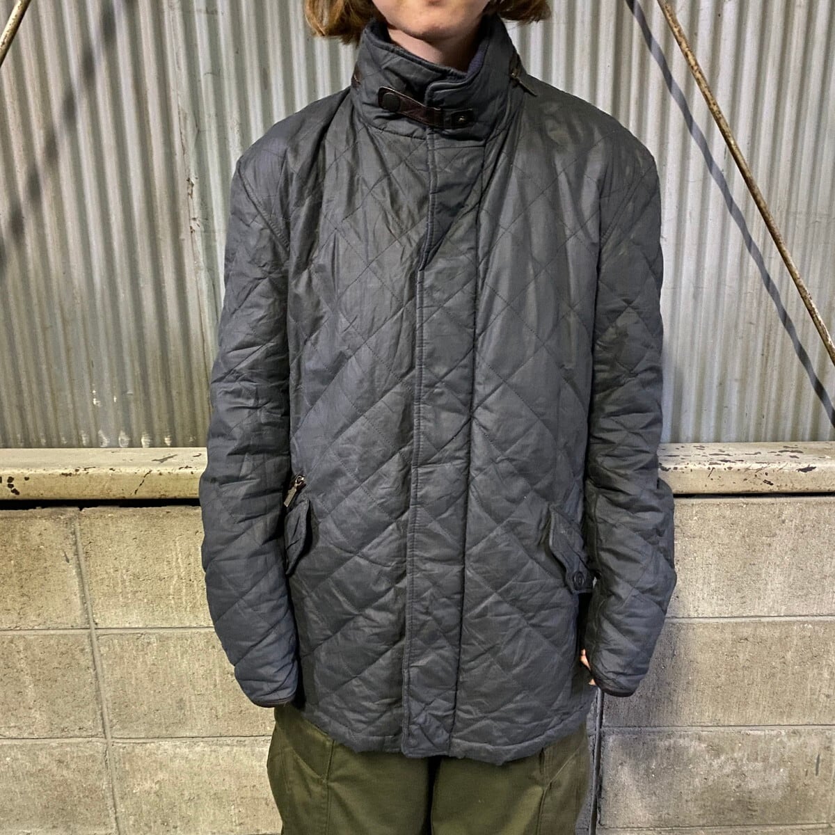 Barbour バブアー GREATCOAT キルティングジャケット メンズS 古着 