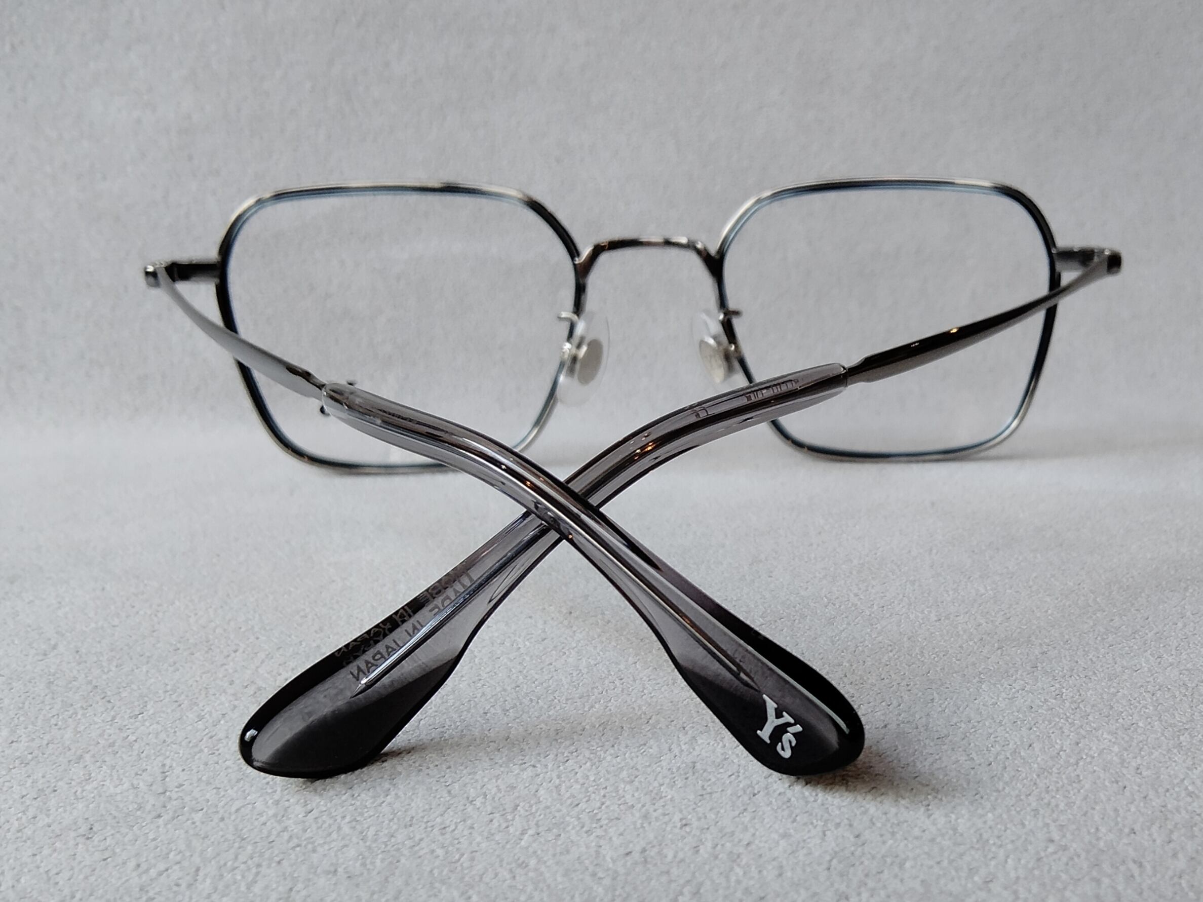 yさん専用 Y's (ワイズ) EYEWEAR 81-0031-3 // Light GRAY ＆ NAVY ［made in