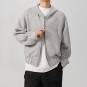 ダブルジッパー カジュアルパーカー af0222