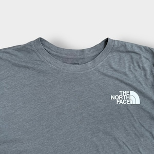 【THE NORTH FACE】2XL ビッグシルエット Tシャツ ワンポイント ハーフドームロゴ バックプリント バックロゴ アウトドア グレー 半袖 夏物 US古着