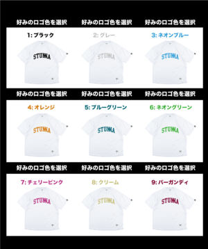 Slant Logo Long T-shirts :ネイビー ロゴ色選択可