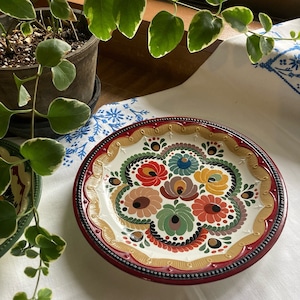 ハンガリー  お花モチーフ飾り皿