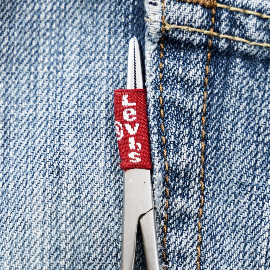 リーバイス569 Levis W34 ワイド バギー 青 古着 ヒゲ 21489