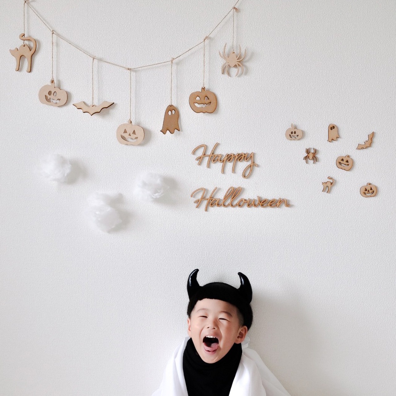 木製レターバナー | HappyHalloween | ハロウィン