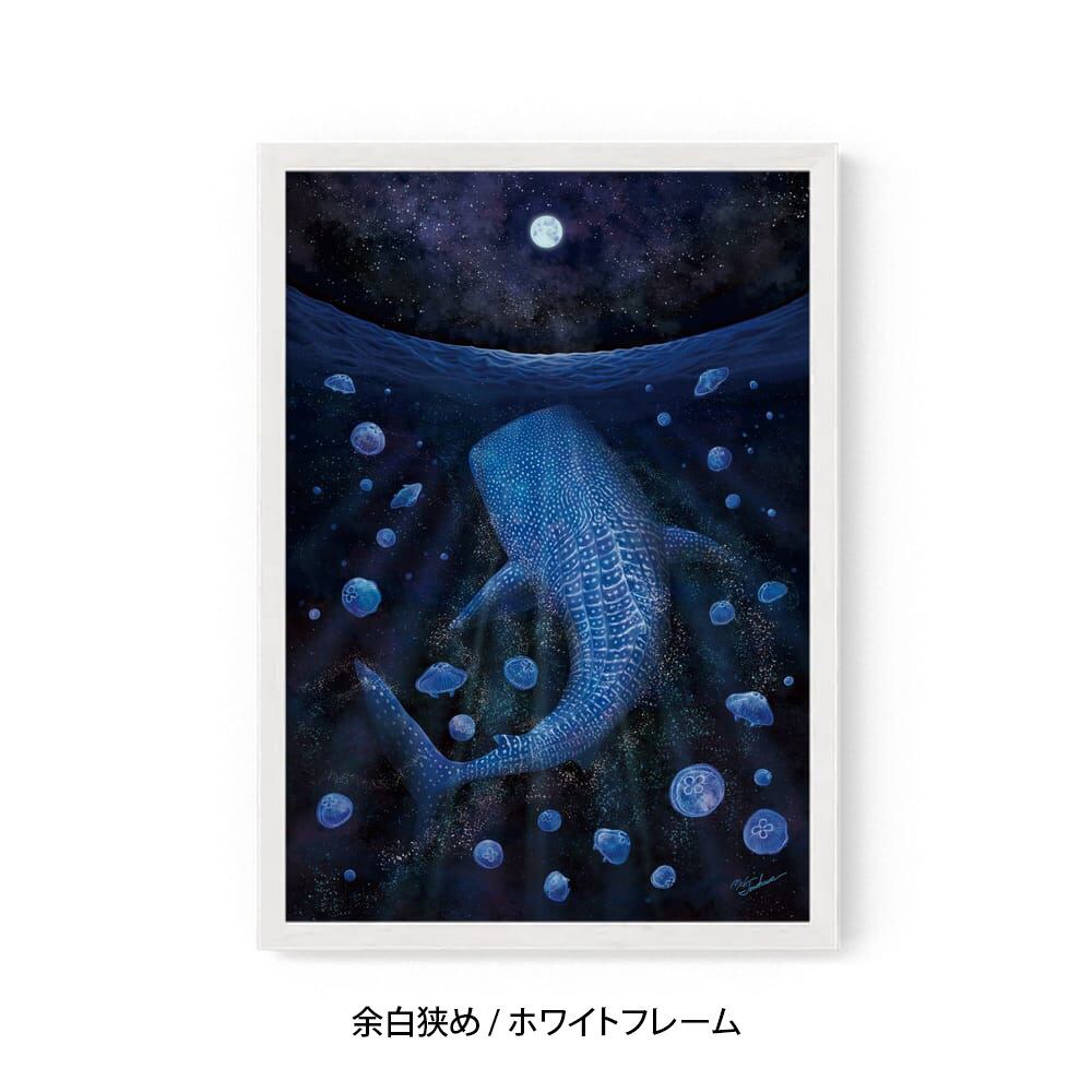 A3｜月海月鮫（げっかいげっこう）（フレームあり） | UMIYA（ウミヤ）