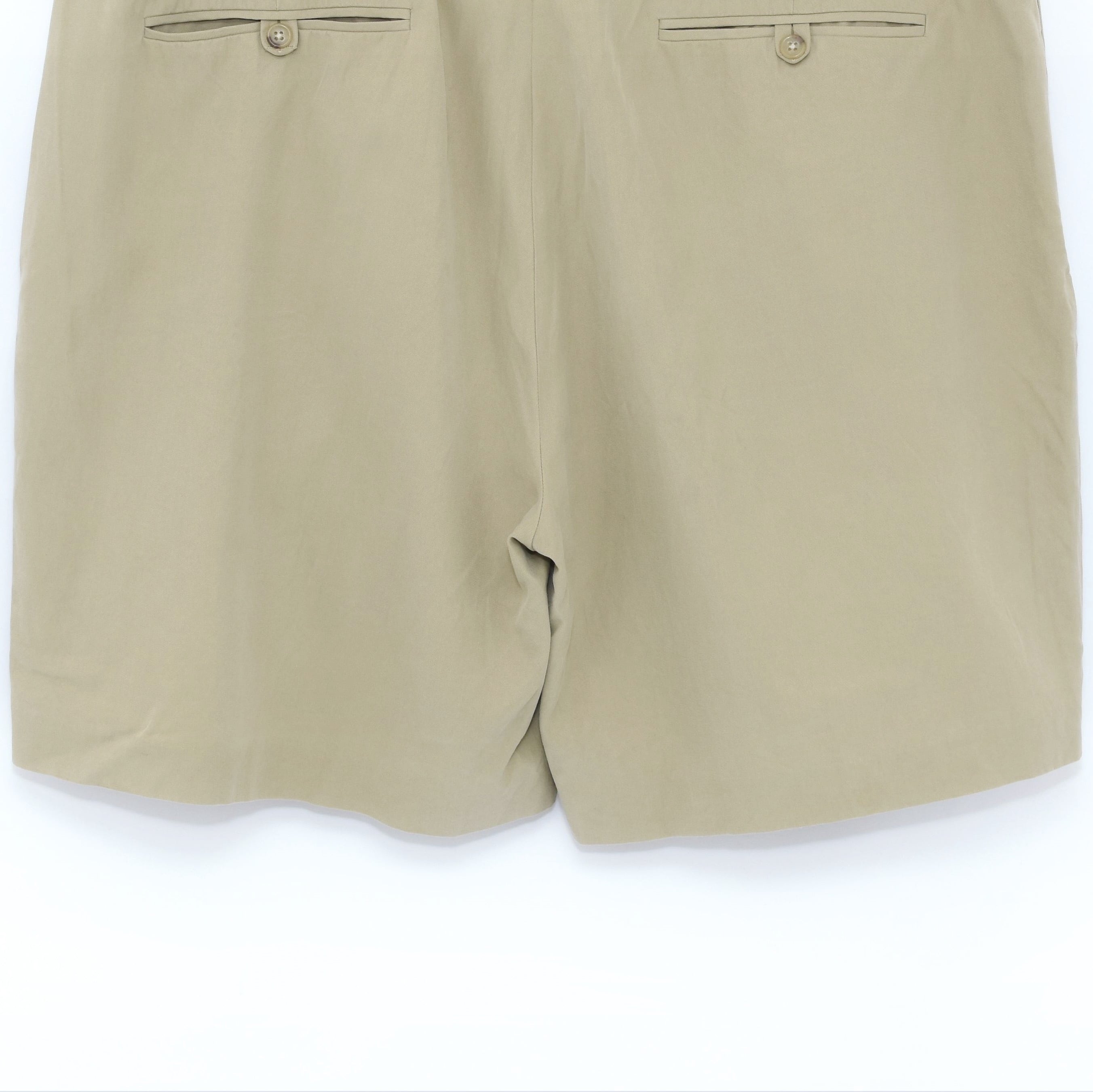 Ralph Laurenラルフローレン シルク/コットン タック ショートパンツ