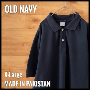 【OLD NAVY】ポロシャツ XL ビッグサイズ ネイビー オールドネイビー US古着 アメリカ古着