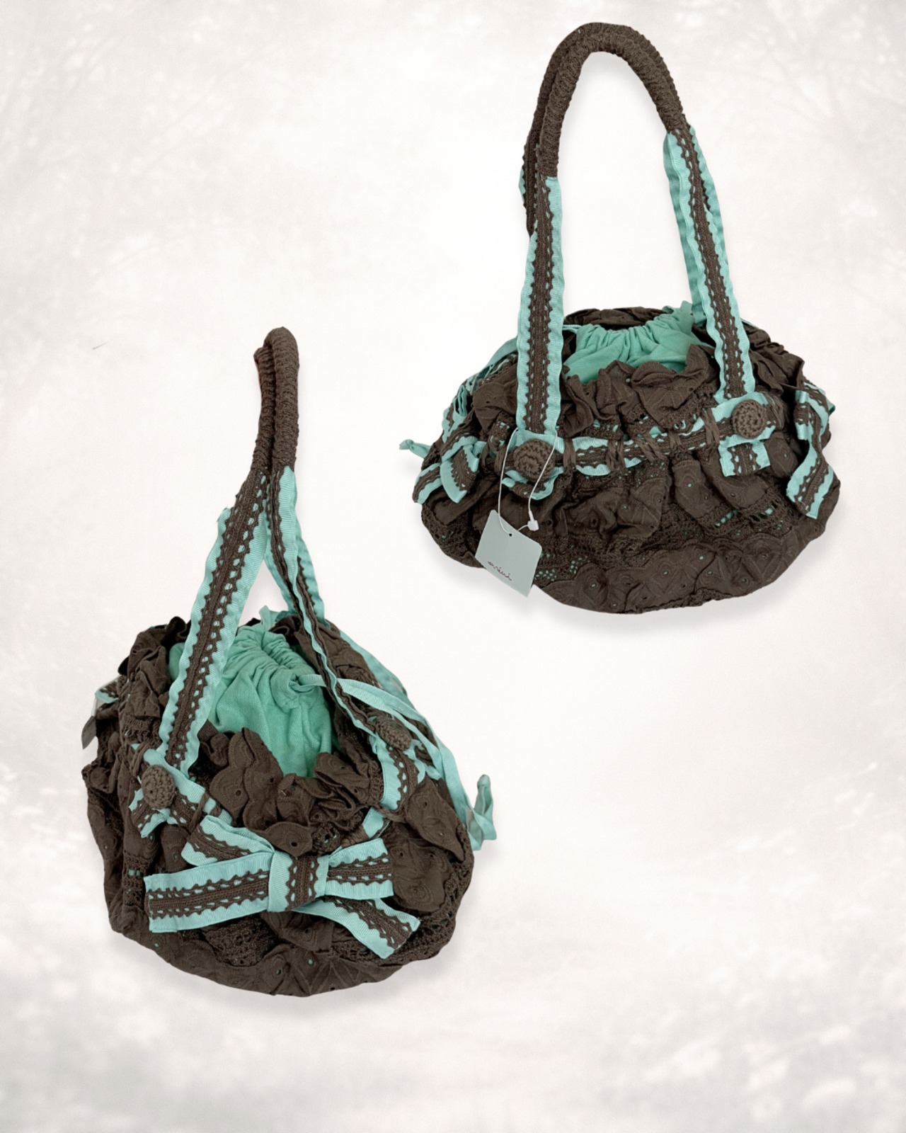 イタリア製 vintage mint race bag